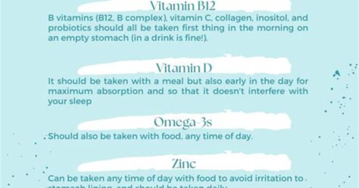 What Is the Best Time to Take Supplements