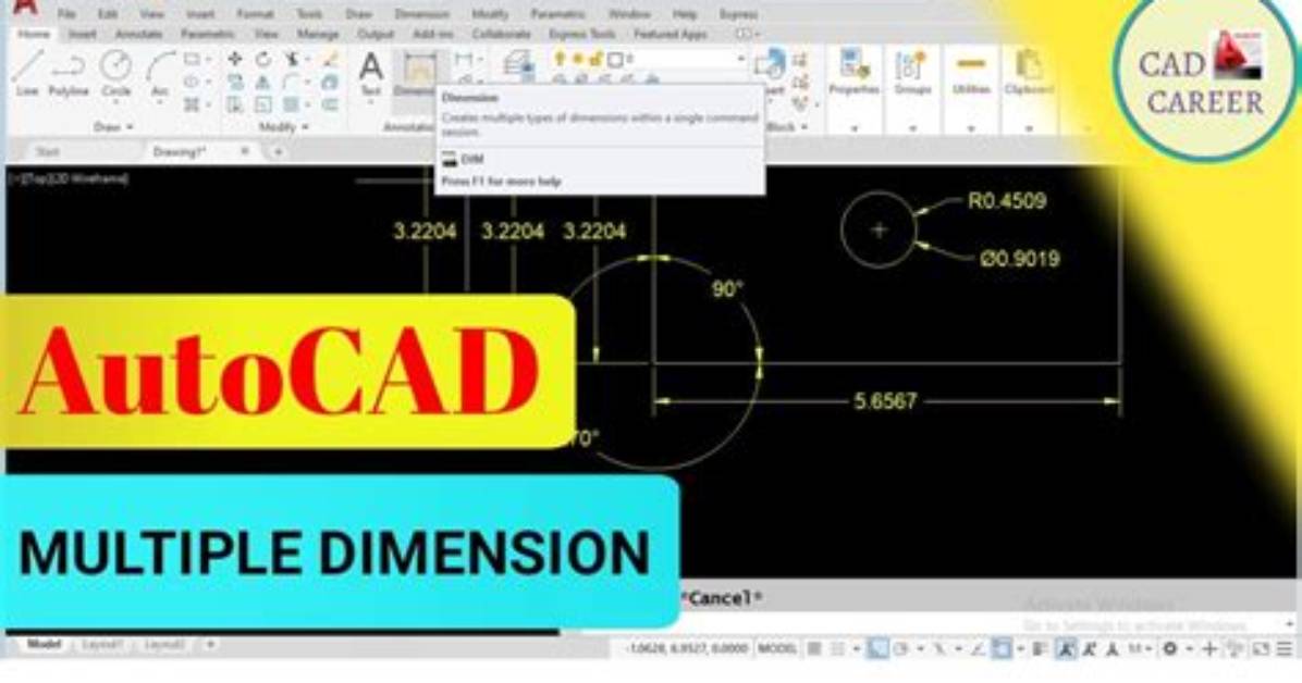 What Is the Command for Dimension in Autocad?