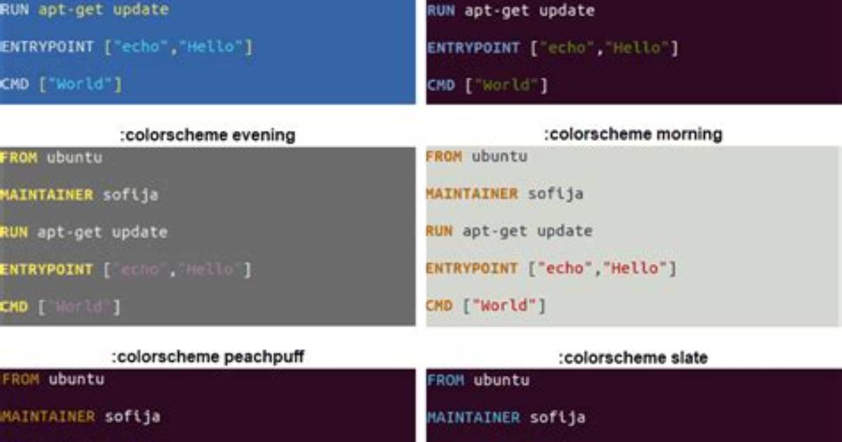 What Is the Default Vim Colorscheme?