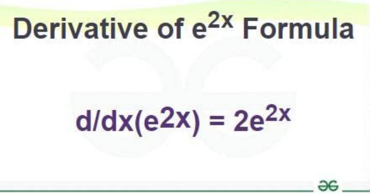What Is the Derivative of 2X