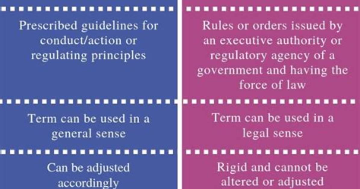 What Is the Difference Between a Rule and a Law