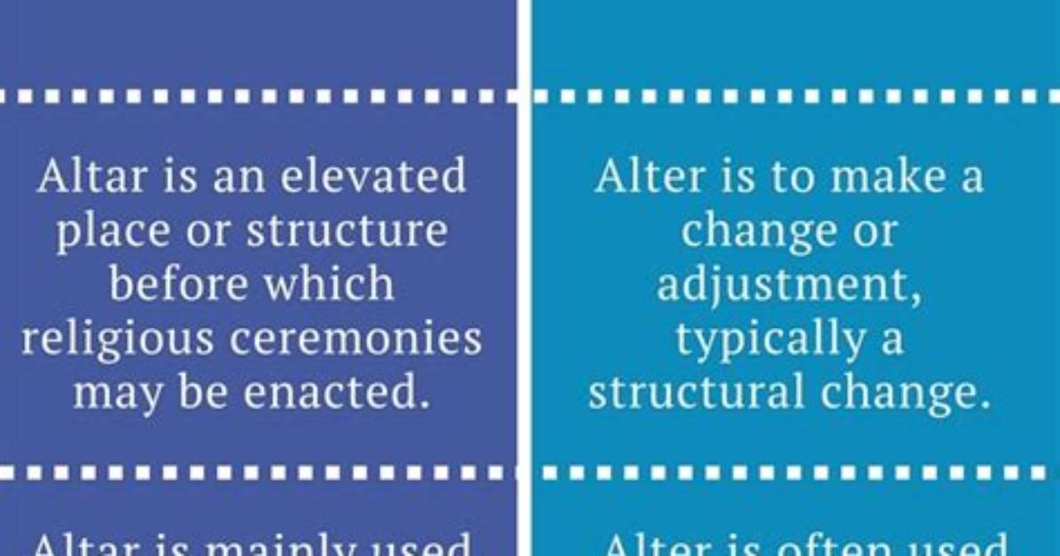 What Is the Difference Between Alter and Update?