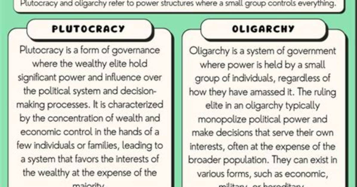 What Is the Difference Between an Oligarchy and a Monarchy?