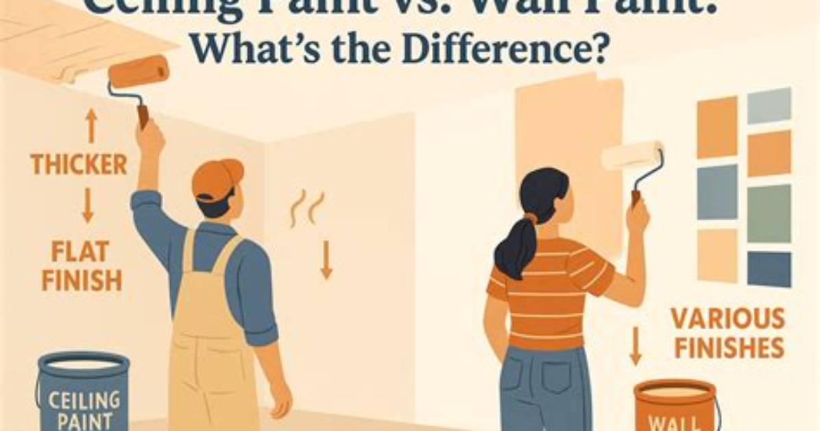 What Is the Difference Between Ceiling Paint and Trim Paint