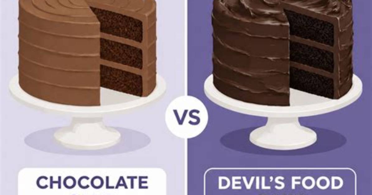 What Is the Difference Between Chocolate Cake and Devils Food Cake?