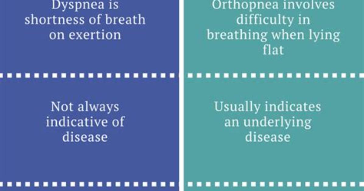 What Is the Difference Between Dyspnoea and Orthopnoea?