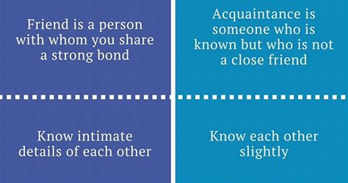 What Is the Difference Between Friends and Acquaintances on Facebook? Check This out – Facebook Acquaintance vs Friend