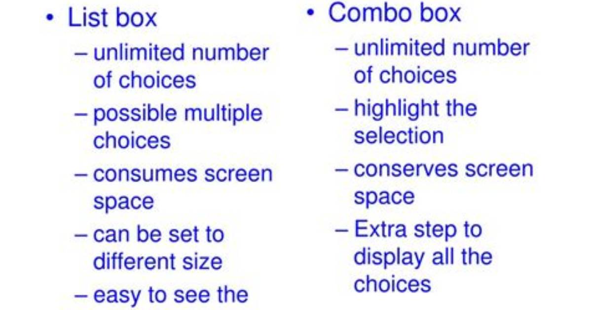 What Is the Difference Between Listbox and Listview
