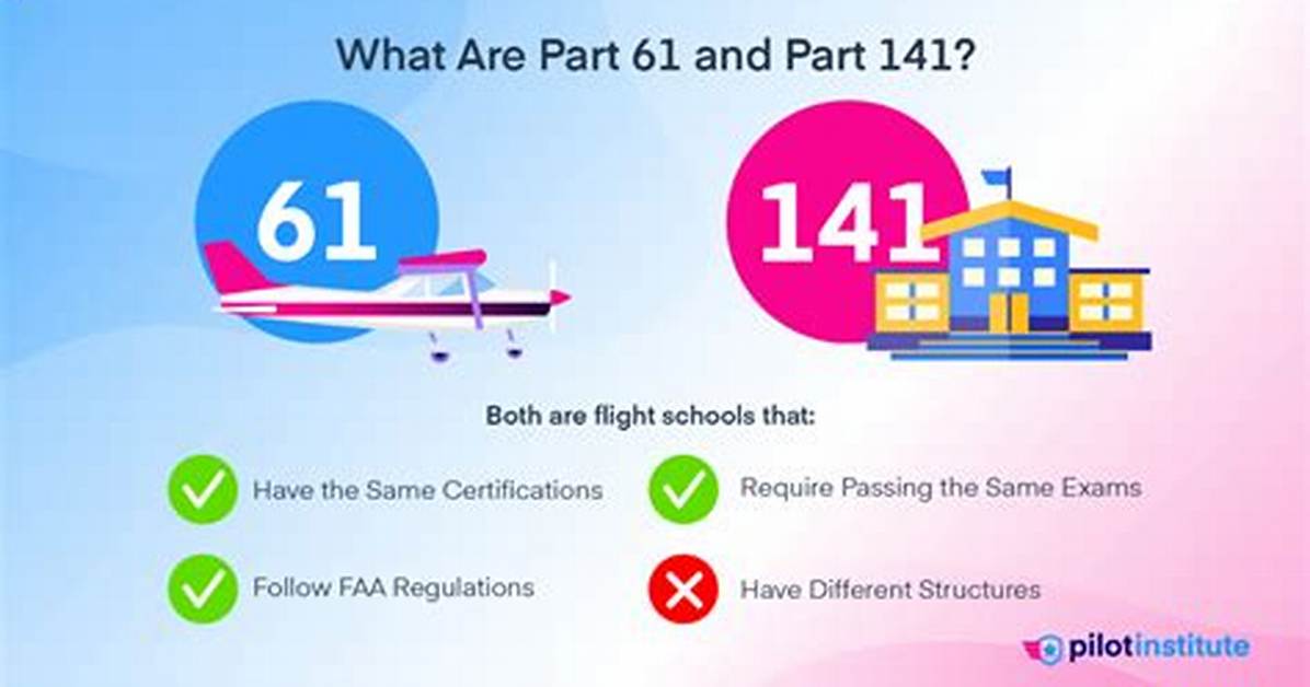 What Is the Difference Between Part 61 and Part 141