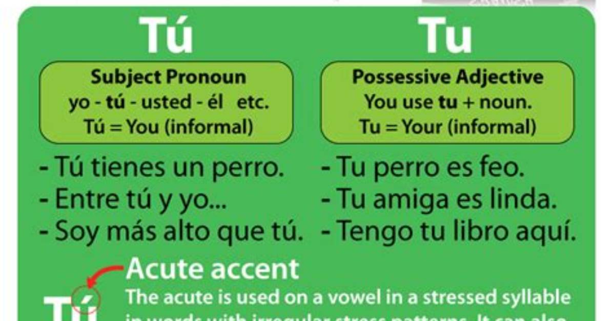 What Is the Difference Between Tu and Tu?
