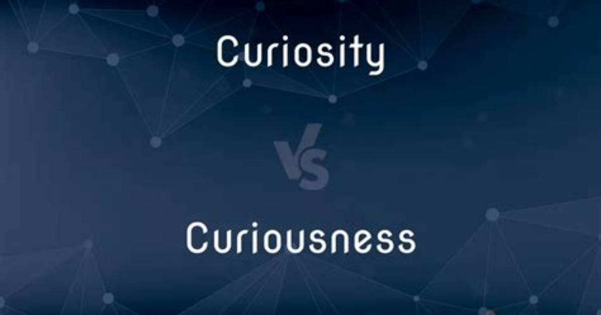 What Is the Difference Curiosity and Curiousness?
