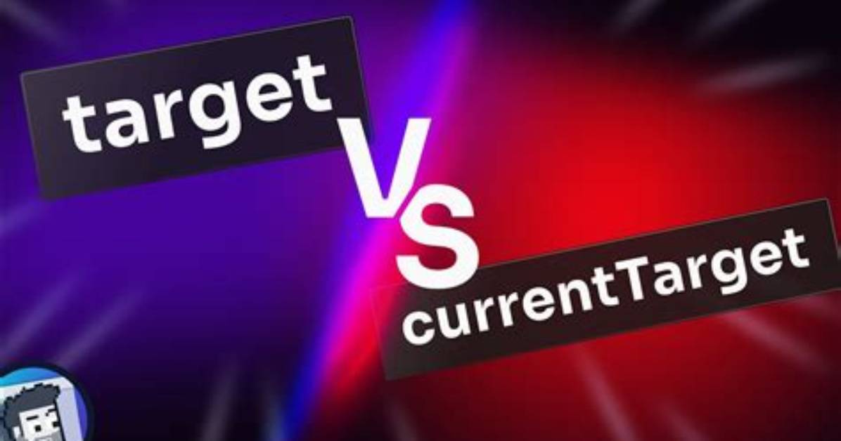 What Is the Exact Difference Between currentTarget Property and Target Property in Javascript
