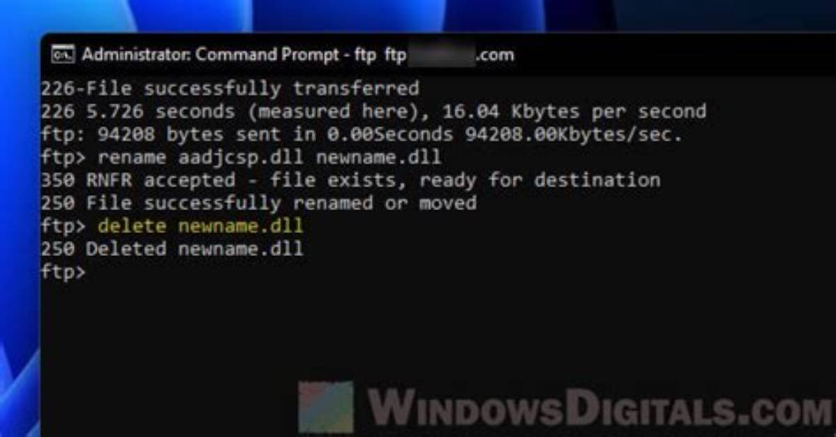 What Is the Ftp Command for Deleting Multiple Files as Once?