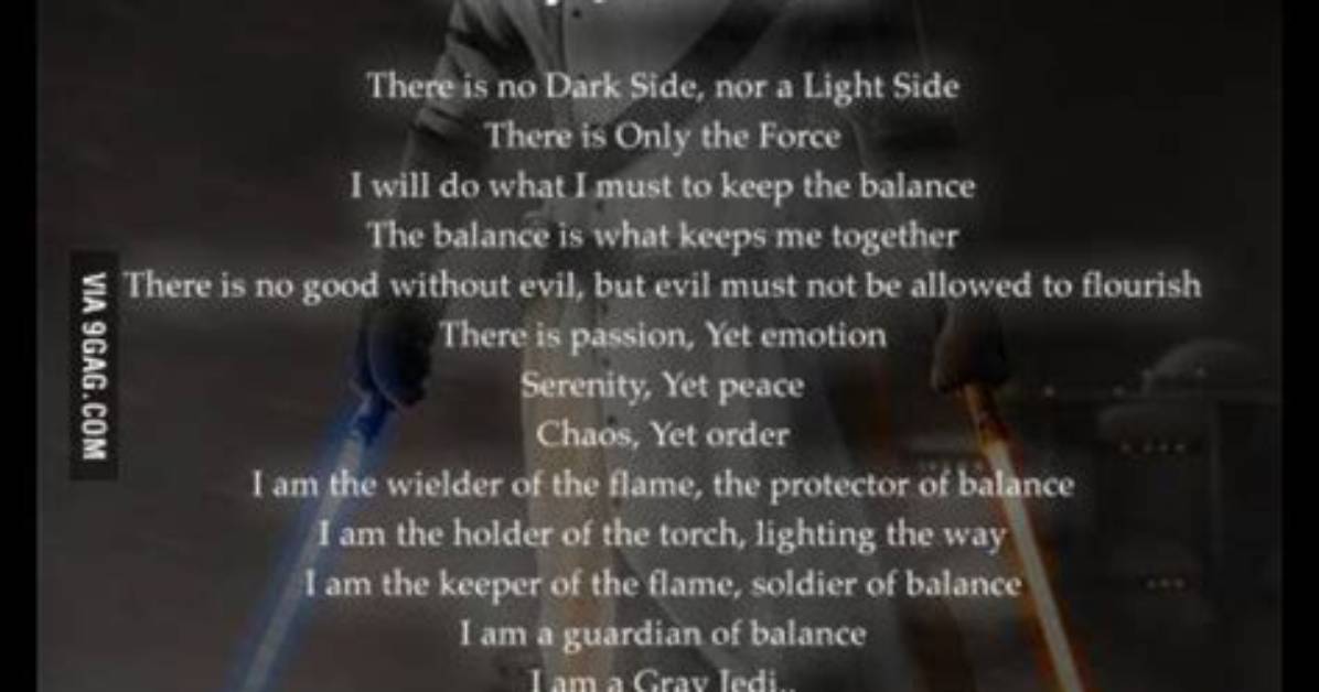 What Is the Grey Jedi Code?