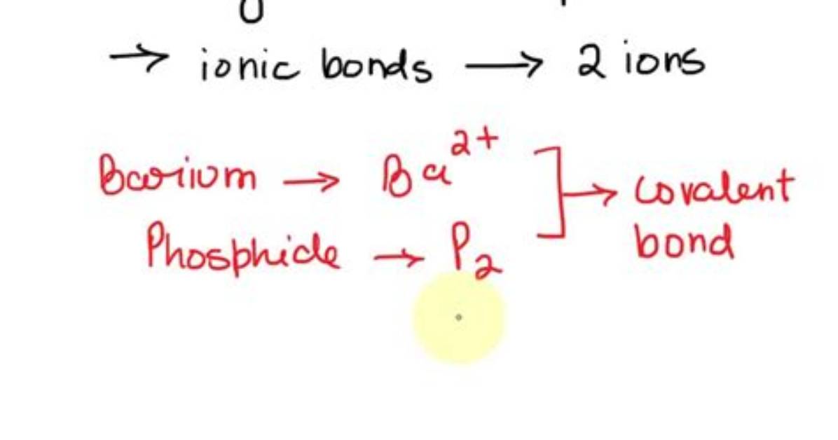 What Is the Ionic Compound for Ba3P2