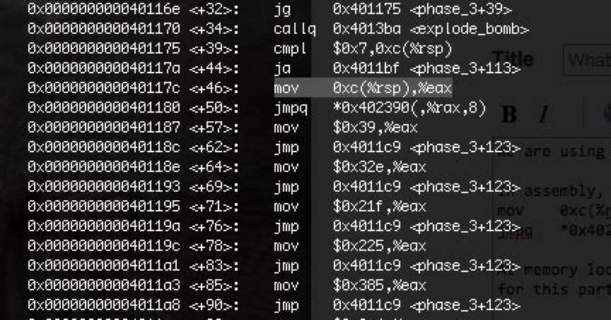 What Is the Jmpq Command Doing in This Example