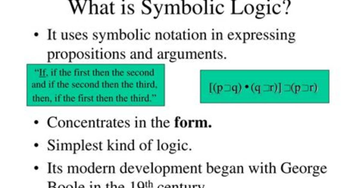 What Is the Nature of Symbolic Logic?