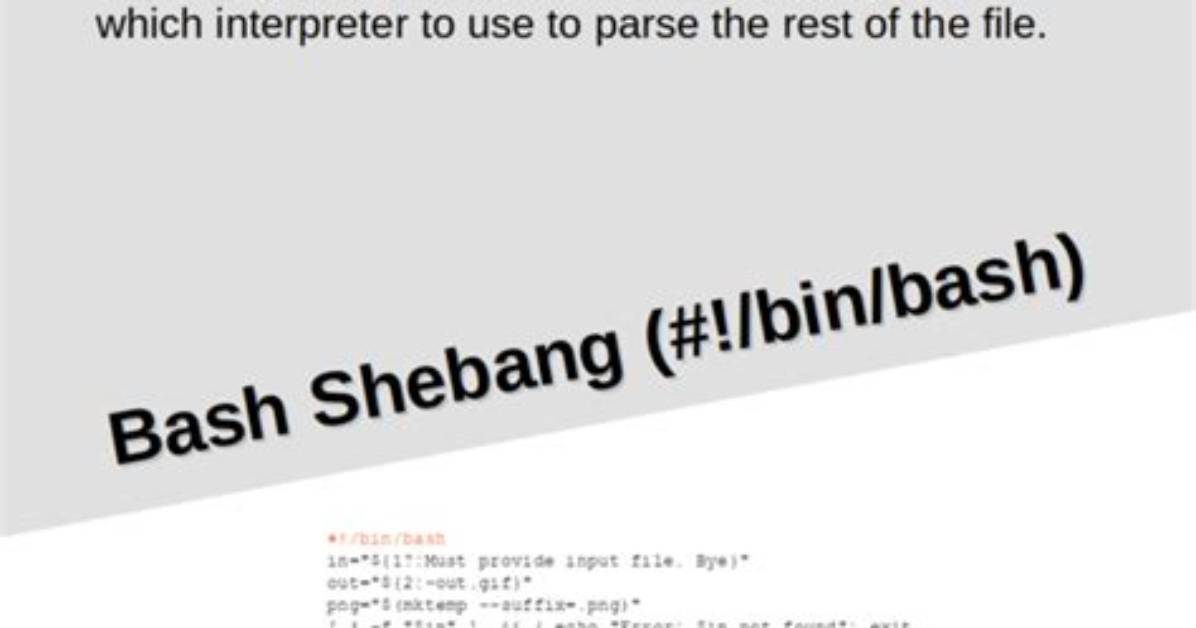 What Is the Shebang ( #! /Bin/Bash). [Duplicate]