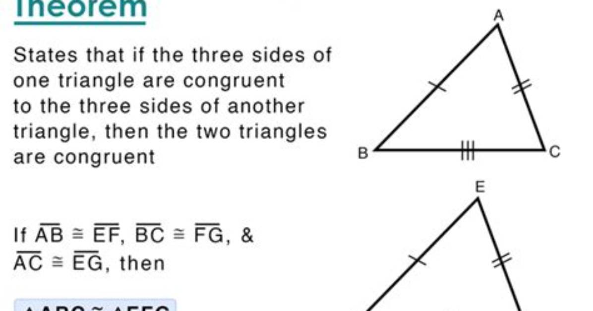What Is the Sss Theorem