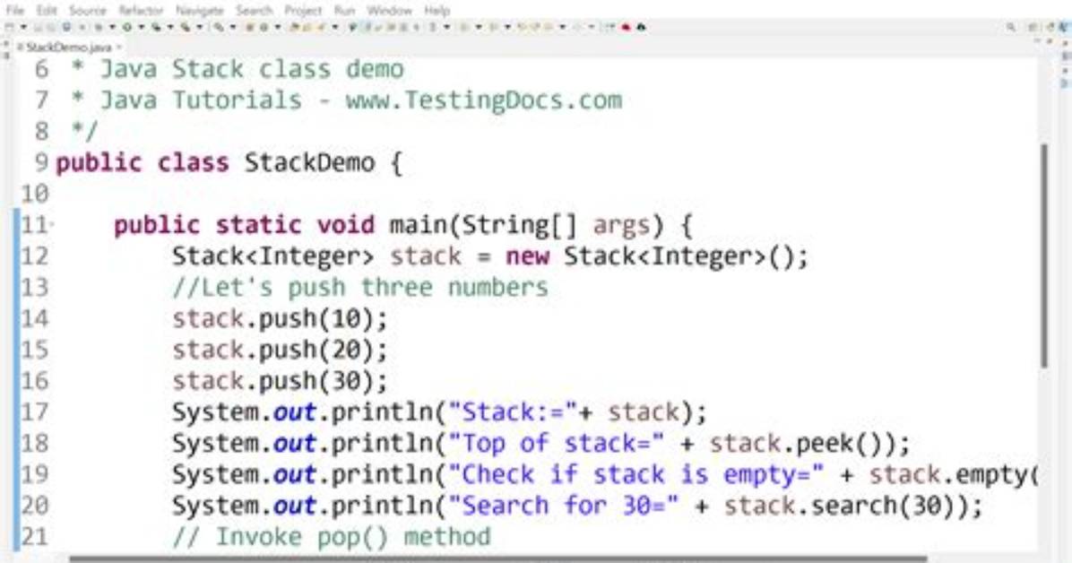 What Is the Stack in Java