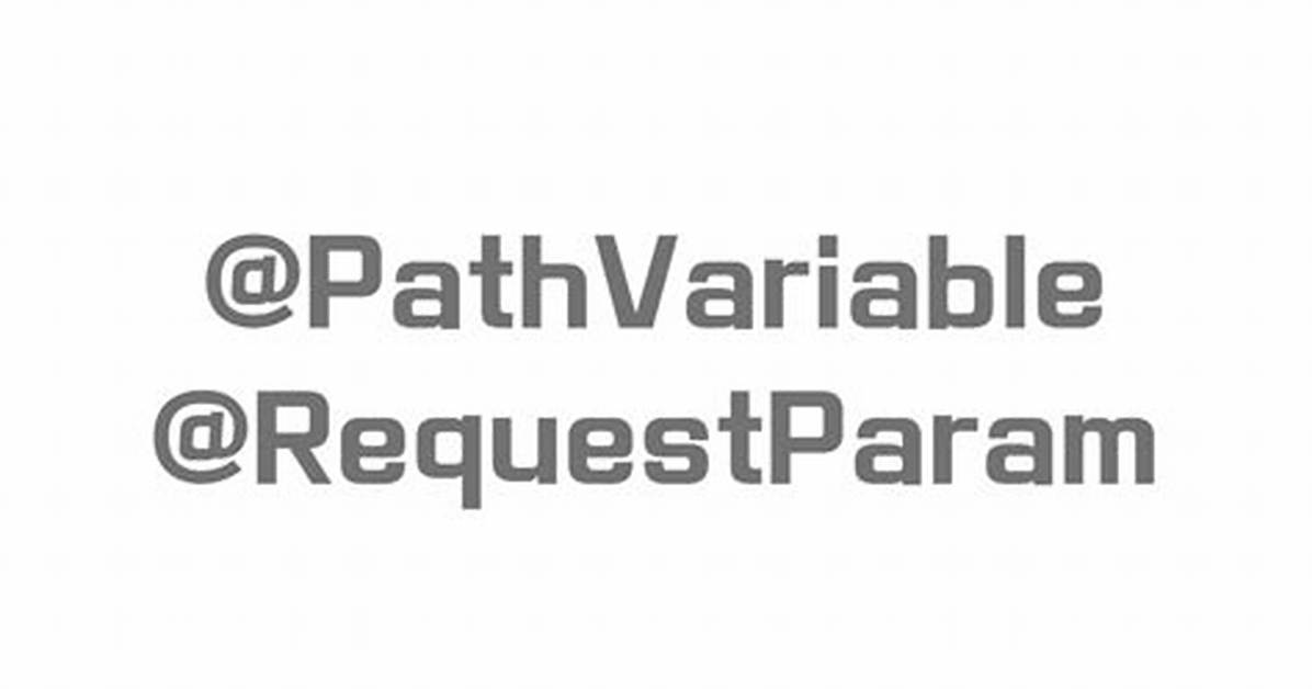 What Is the Use of @Pathvariable