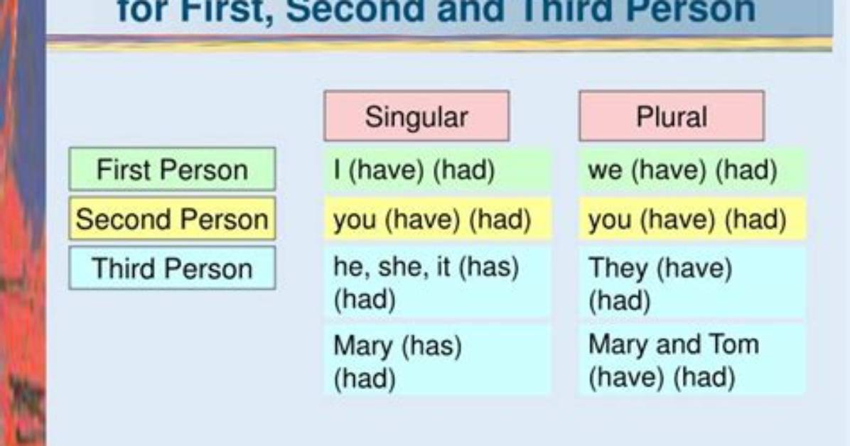 What Is Third Person Plural