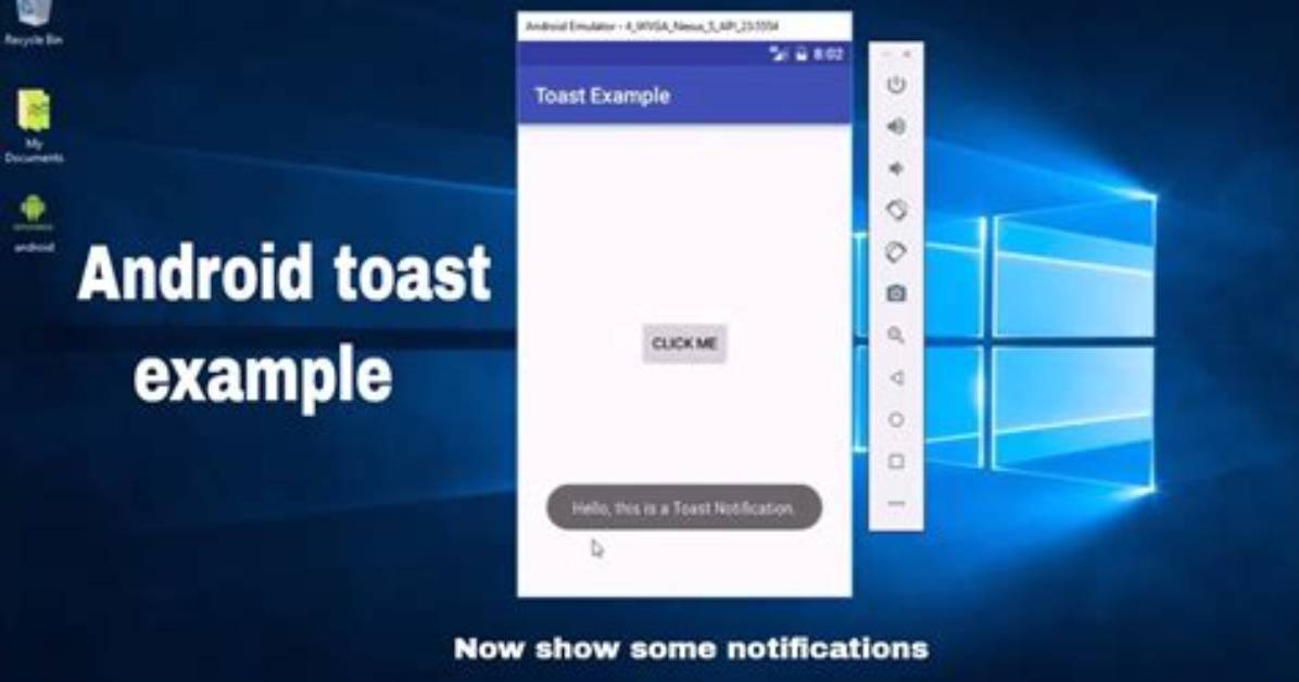 What Is Toast in Android with Example?