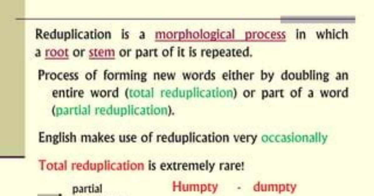 What Is Total Reduplication