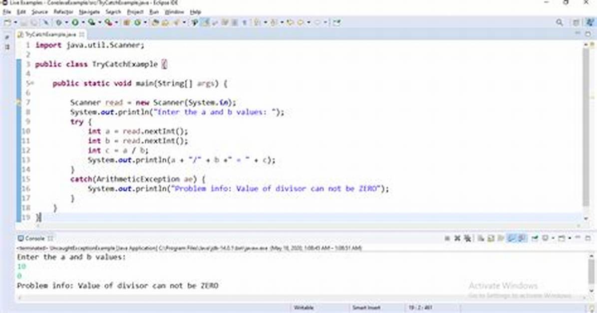 What Is Try in Java with Example