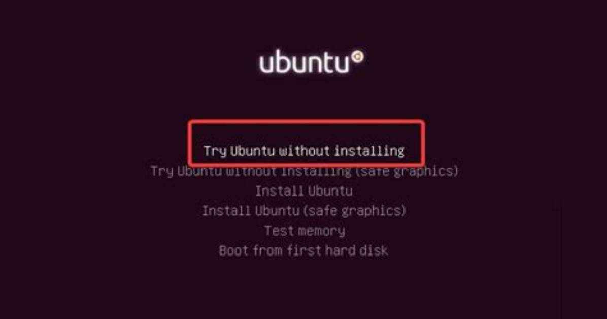 What Is Try Ubuntu Without Installing?