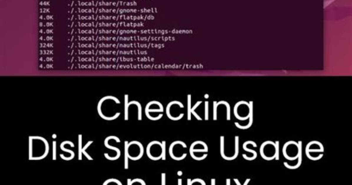 What Is Using My Disk Space Linux?