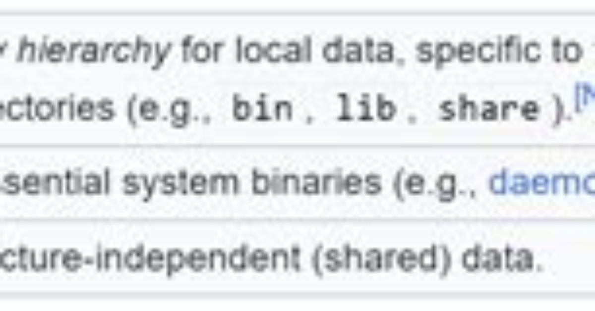 What Is Usr Share in Linux?