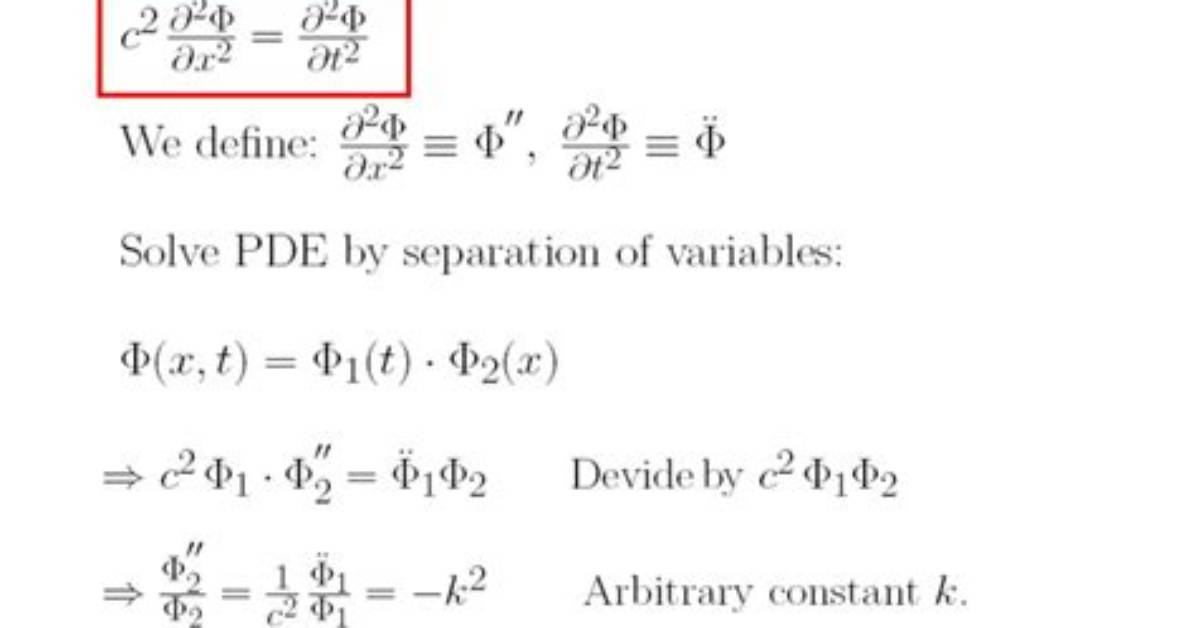 What Is Variable Separation Method?