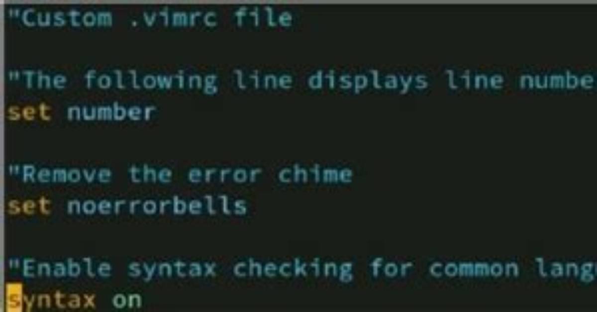 What Is Vimrc in Linux?