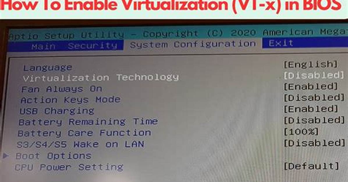 What Is Virtualization Technology in Bios?