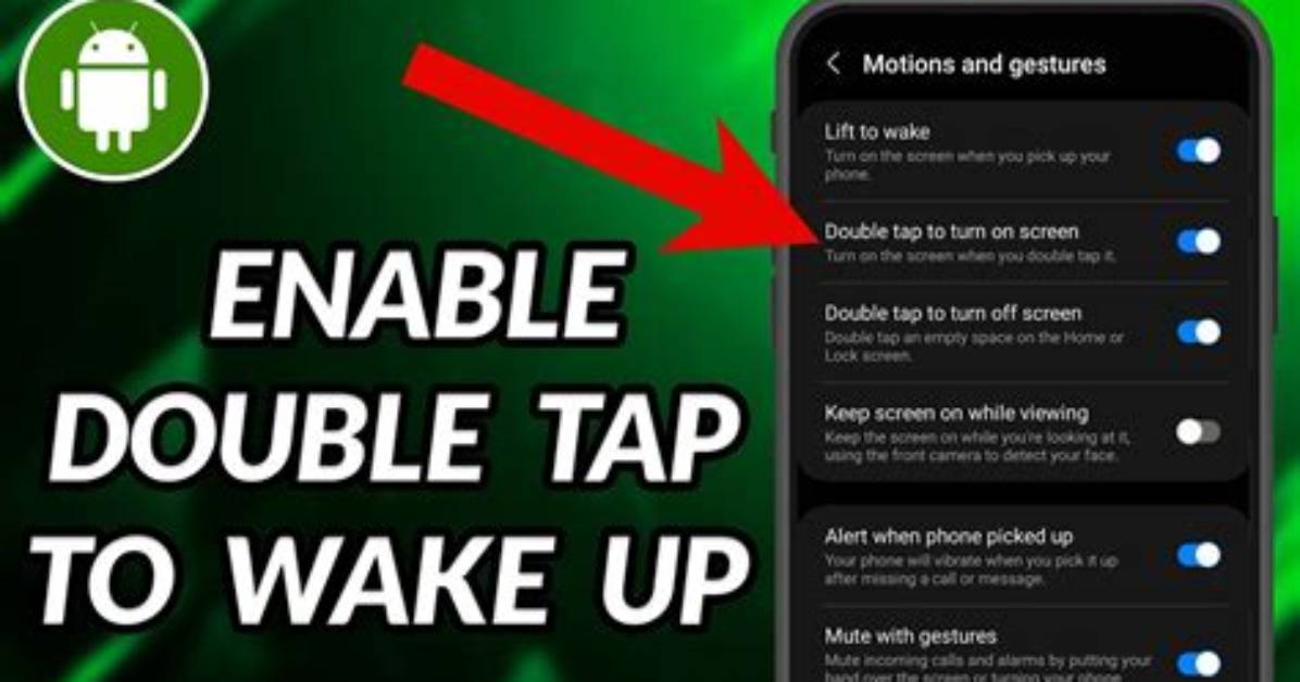 What Is Wake up Screen Android?