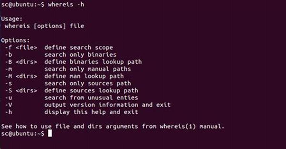What Is Whereis Command in Unix?