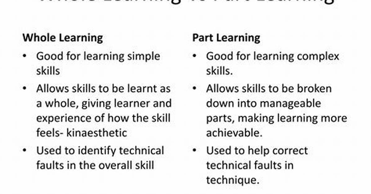 What Is Whole Learning