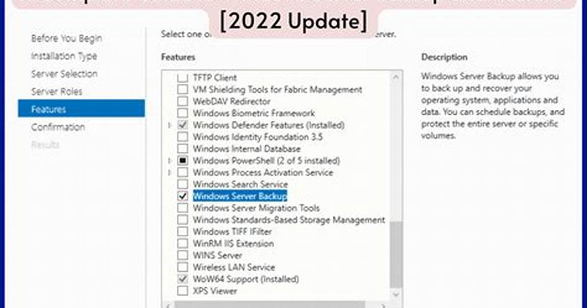 What Is Windows Server Backup?