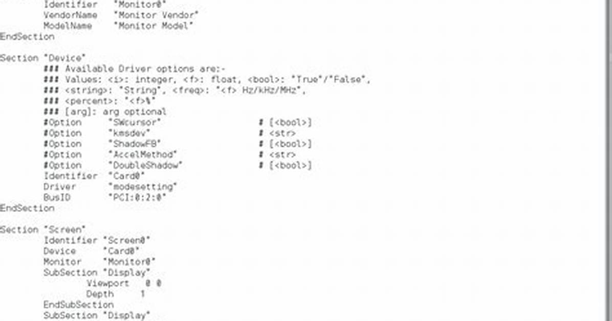 What Is Xorg Conf Linux?