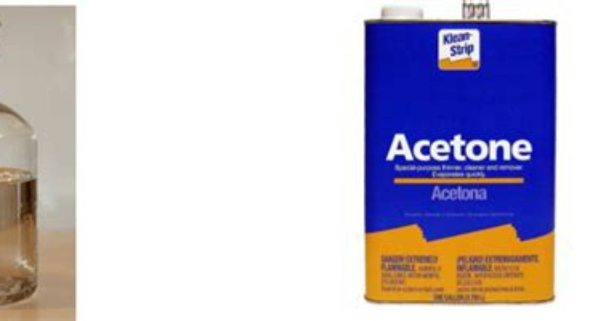 What Items Have Acetone