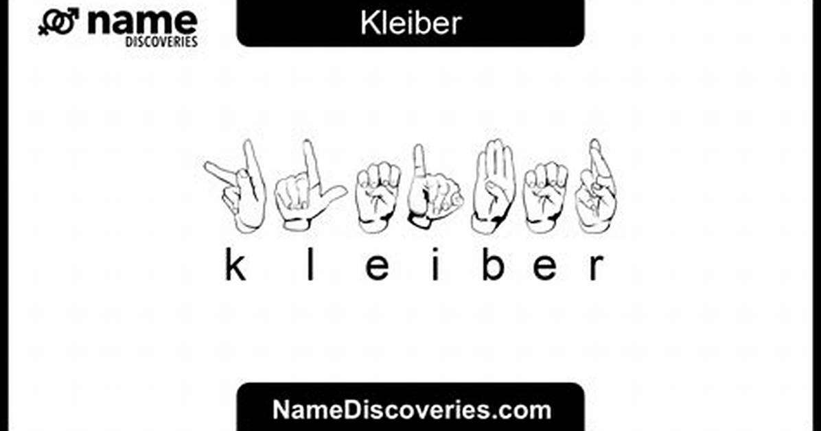 What Language Is Kleiber?
