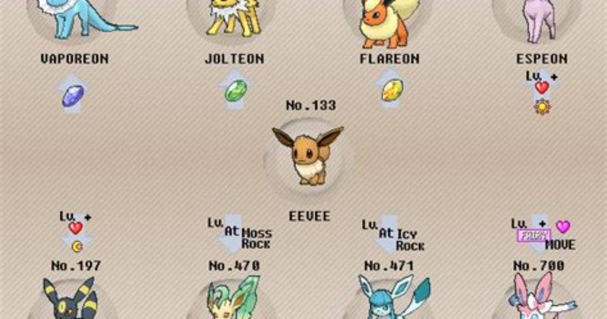 What Level Does Eevee Evolve into Umbreon in Heartgold?