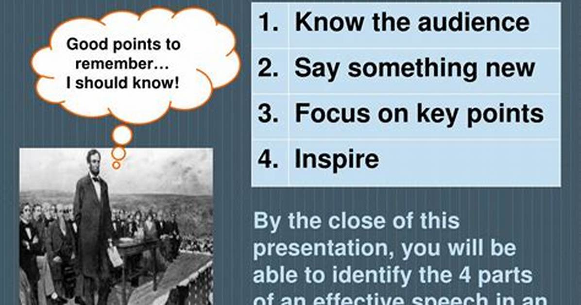 What Makes an Effective Speech?