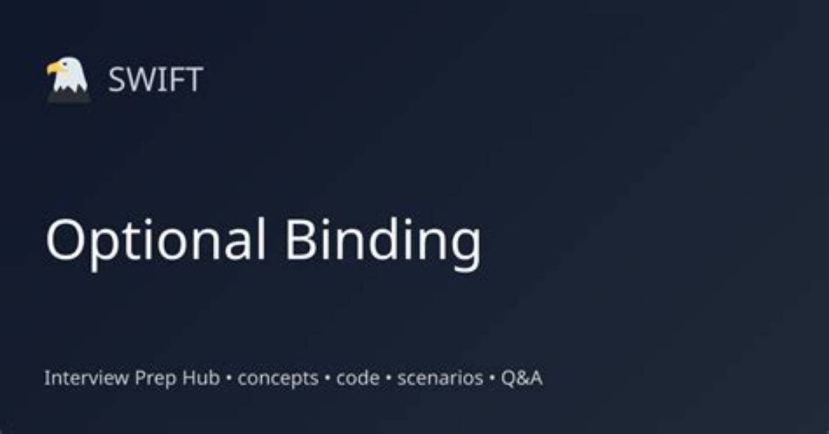 What Optional Binding