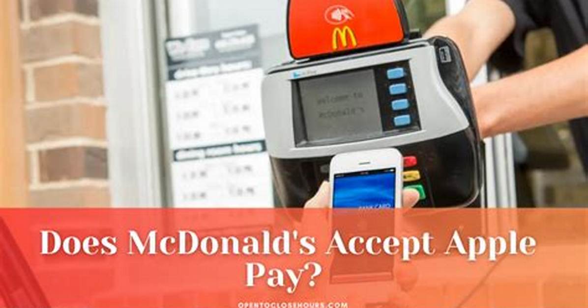 What Payment Methods Does Mcdonalds Accept?