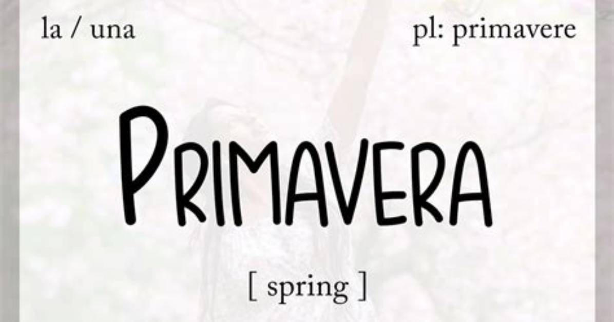 What Primavera Means