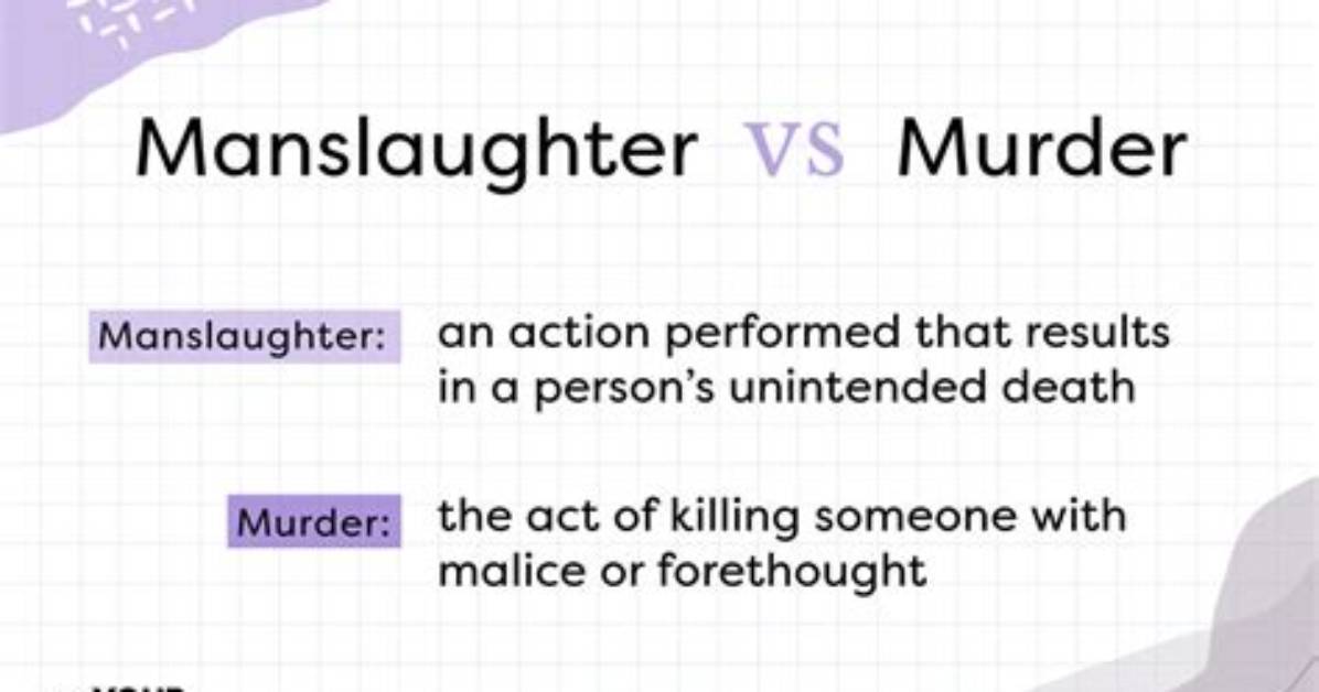 What Qualifies Manslaughter
