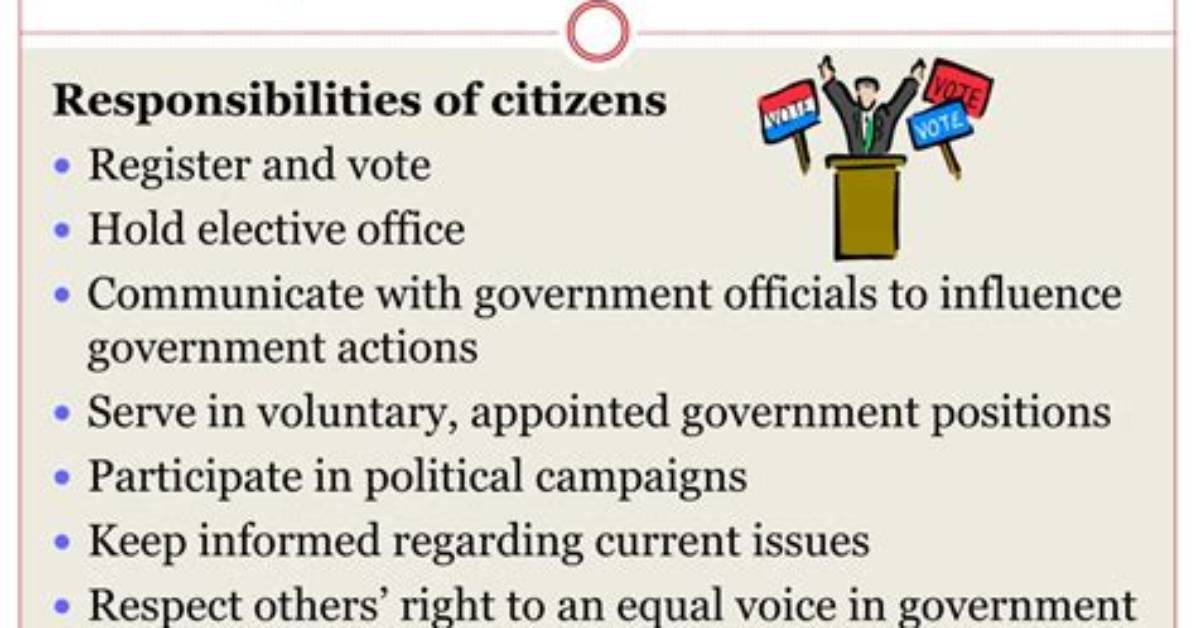 What Responsibilities Do Citizens Have