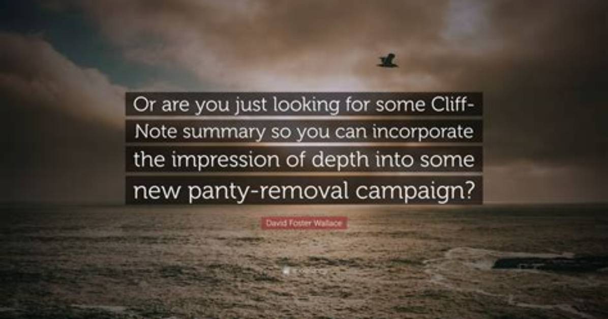 What's a Cliff Note?